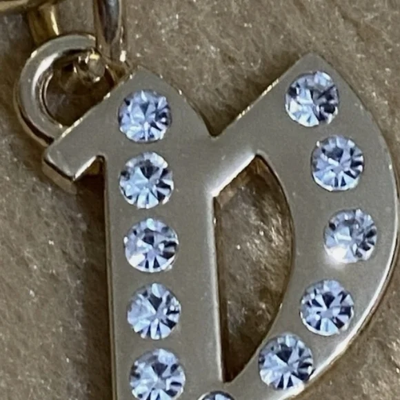 👑Juicy Couture Gold Tone Chain Link Belt Frontal Juicy Charm Drop Size M/L NWT - Picture 8 of 12